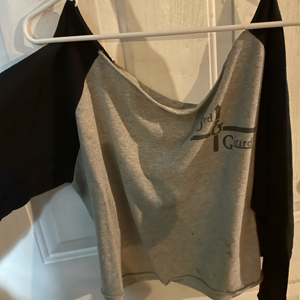 Champion cropped sweater top with player number on back